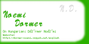 noemi dormer business card
